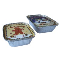 HAOYUAN hot sell container aluminum foil for cake tray and food packing