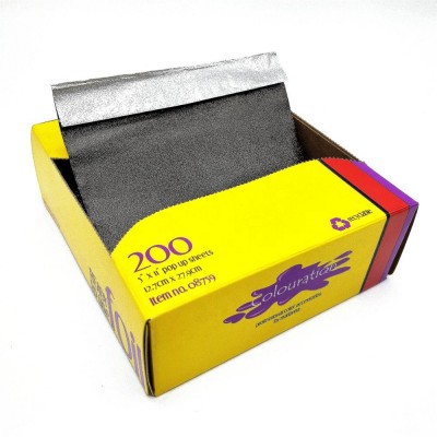 pop-up household aluminium foil for kitchen use wrapper for food packing